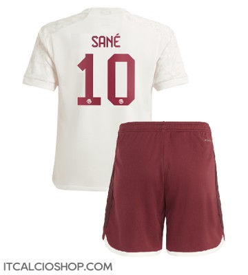 Bayern Munich Leroy Sane #10 Terza Maglia Bambino 2023-24 Manica Corta (+ Pantaloni corti)